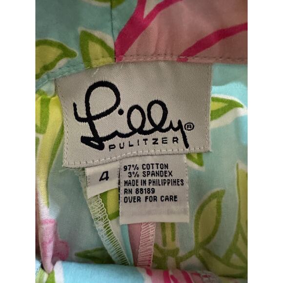 Lilly Pulitzer San Diego Zoo Animals Pencil Skirt Sz 4 Lions Elephants Pandas - Picture 9 of 12